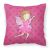 Fairy Princess Watercolor Fabric Decorative Pillow