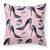 Fashion Diva Shoes and Perfume Fabric Decorative Pillow