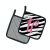 Letter H Initial  Zebra Stripe and Pink Pair of Pot Holders