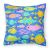 Little Colorful Fishes Fabric Decorative Pillow