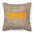 Moth Burlap and Orange BB1061 Fabric Decorative Pillow