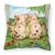 Pigs Side By Side by Debbie Cook Fabric Decorative Pillow