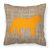 Tiger Burlap and Orange BB1010 Fabric Decorative Pillow