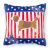 USA Patriotic Beagle Fabric Decorative Pillow