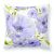 Watercolor Blue Flowers Fabric Decorative Pillow
