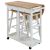 Breakfast Cart With Drop-Leaf Table - White