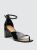 Mila Asymmetrical Strap Sandal - Black