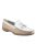 Biddlestone Ladies Moccasin / Womens Shoes - White/Beige/Tan - White/Beige/Tan