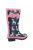 Cotswold Girls Spot Wellington Boots (Navy/Pink)