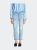Super High Rise Boyfriend Jeans With Cuffed Hem - Light Blue