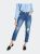 Super High Rise Boyfriend Jeans With Cuffed Hem - Medium Blue - Medium Blue
