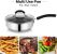 10" Stainless Steel Aluminum Nonstick Frying Pan With Lid