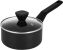 1.5 qt. Hard-Anodized Aluminum Nonstick Sauce Pan In Black With Lid - Black