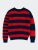 Striped Boxy Knit - Red/ Navy