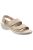 Womens/Ladies Amaretto Touch Fastening Leather Sandals - Beige - Beige