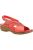 Womens/Ladies Judith Open Toe Leather Sandals - Red - Red