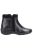 Womens/Ladies Mona Zip Ankle Leather Boot (Black)