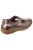 Womens/Ladies Pinot Perforated Touch Fasten Sandals - Bronze