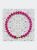 Signature Ball Cuff Bracelet In Pink Hollyhocks (Single)