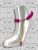 Signature CRISSxCROSS™ Anklet - Pink Hollyhocks