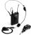 UHF Wireless Hands Free Microphone System - Black
