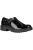 Geox Girls J Casey G E Leather Buckle Shoe (Black) - Black