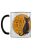 Grindstore A Little Black Cat Goes With Everything Inner Two Tone Mug (White/Black/Yellow) (One Size)