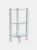 3 Tier Multi Use Arc Glass Corner Shelf, Clear