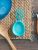 Lattice Collection Cast Iron Spoon Rest, Turquoise