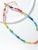 RAINBOW GLASS BEAD NECKLACE WITH EXTENSION - Rainbow