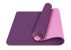 Eco Friendly Reversible Color Yoga Mat with Carrying Strap - Purple