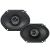 6" x 8" 2-Way Car Speaker Pair - Black
