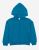 Boho Solid Color Zip Hoodies - Teal-Blue