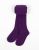 Cable Knit Tights - Dark Purple