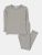Kids Neutral Solid Color Thermal Pajamas - Light-Grey