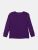 Long Sleeve Boho Color Cotton Shirts - Dark-Purple