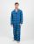 Mens Flannel Plaid & Print Pajamas - Blue-Navy