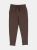 Solid Neutral Color Drawstring Pants - Brown