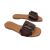 Gena Leather Flat Sandal - Brown