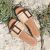Gena Leather Flat Sandal