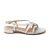 Lakesha Flat Sandal In Synthetic - Silver