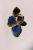 Sea Glass Earrings - Cobalt