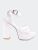 Nyle Platform Heeled Sandals - White
