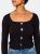 The Button Party Cardi - Black