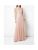 Long Sleeve Glitter Tulle Gown - Rose Gold