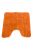 Mayfair Cashmere Touch Ultimate Microfiber Pedestal Mat (Orange) (19.6 x 19.6in) - Orange