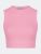 Ribbed Knit Crop Top - Baby Pink