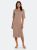 Chelsea Knit Midi Dress - Light Brown