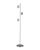 Nova of California Laurel 69" Accent Floor Lamp in Satin Nickel with On/Off Switch