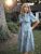 Naomi Dress / Cotton - Cottage Blue + Pewter Green